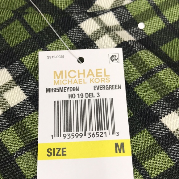 🎁 MICHAEL Michael Kors Plaid Long-Sleeve Top - Picture 5 of 6